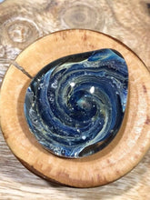 Load image into Gallery viewer, Space Galaxy Spiral Cremation Glass Pendant - Handmade to customer request