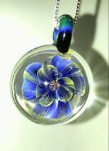Load image into Gallery viewer, Handblown Made to Order Custom Flower Cremation Pendant