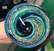 Load image into Gallery viewer, Sparkle Spiral Cremation Paperweight - Handmade To Order Glass Keepsake