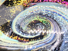Load image into Gallery viewer, Cremation Spiral Paperweight / Handmade To Order Spiral Glass Paperweight / Pet Loss / Ashes / Memorial / Glass Cremation / Glitter