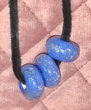 Load image into Gallery viewer, Set of Three Glass Cremation Beads / Pet Loss / 3/16 inch Charm Cremation Beads / Cremation Glass / Cremation Jewelry / Handmade to Order