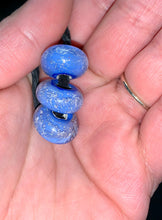 Load image into Gallery viewer, Set of Three Glass Cremation Beads / Pet Loss / 3/16 inch Charm Cremation Beads / Cremation Glass / Cremation Jewelry / Handmade to Order