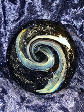 Load image into Gallery viewer, Twist Galaxy Cremation Paperweight - Handmade To Order Space Glass Paperweight