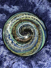 Load image into Gallery viewer, Twisted Spiral Handmade To Order Cremation Ash Glass Paperweight