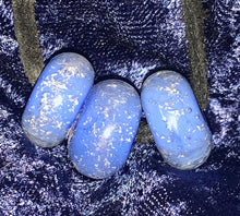 Load image into Gallery viewer, Set of Three Glass Cremation Beads / Pet Loss / 3/16 inch Charm Cremation Beads / Cremation Glass / Cremation Jewelry / Handmade to Order