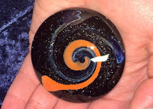 Load image into Gallery viewer, Glass Spiral Galaxy Cremation Paperweight - Handmade To Order Space Paperweight