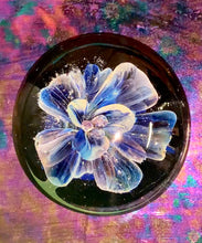 Load image into Gallery viewer, Custom Made to Order Glass Cremation Flower Paperweight