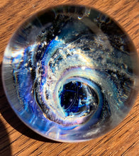 Load image into Gallery viewer, Galaxy Space Themed Ash Spiral Cremation Paperweight