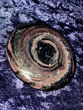 Load image into Gallery viewer, Handmade To Order Spiral Glass Cremation Ash Paperweight - Human and pet ashes both accepted