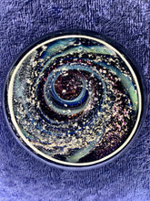 Load image into Gallery viewer, Custom Space Galaxy Spiral Cremation Ash Paperweight - Handmade to Order