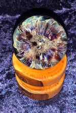 Load image into Gallery viewer, 2" Custom Ash Glass Flower Orb Marble - Cremation Globe - Handmade to Order Keepsake