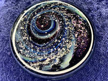 Load image into Gallery viewer, Custom Space Galaxy Spiral Cremation Ash Paperweight - Handmade to Order