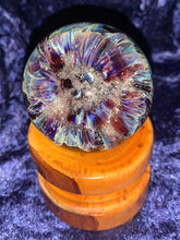 Load image into Gallery viewer, 2" Custom Ash Glass Flower Orb Marble - Cremation Globe - Handmade to Order Keepsake