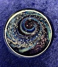 Load image into Gallery viewer, Custom Space Galaxy Spiral Cremation Ash Paperweight - Handmade to Order