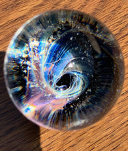 Load image into Gallery viewer, Handmade To Order Custom Cremation Spiral Glass Paperweight
