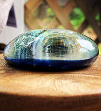 Load image into Gallery viewer, Sparkle Spiral Cremation Paperweight - Handmade To Order Glass Keepsake
