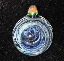 Load image into Gallery viewer, Space Galaxy Spiral Cremation Glass Pendant - Handmade to customer request
