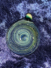 Load image into Gallery viewer, Space Galaxy Spiral Cremation Glass Pendant - Handmade to customer request
