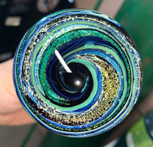 Load image into Gallery viewer, Glass Twisty Spiral Cremation Paperweight - Handmade To Order
