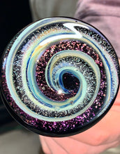 Load image into Gallery viewer, Sparkle Spiral Cremation Paperweight - Handmade To Order Glass Keepsake
