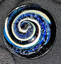 Load image into Gallery viewer, Handmade To Order Spiral Glass Cremation Ash Paperweight - Human and pet ashes both accepted
