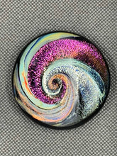 Load image into Gallery viewer, Handmade To Order Spiral Glass Cremation Ash Paperweight - Human and pet ashes both accepted
