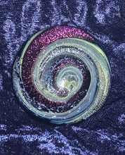 Load image into Gallery viewer, Handmade To Order Spiral Glass Cremation Ash Paperweight - Human and pet ashes both accepted
