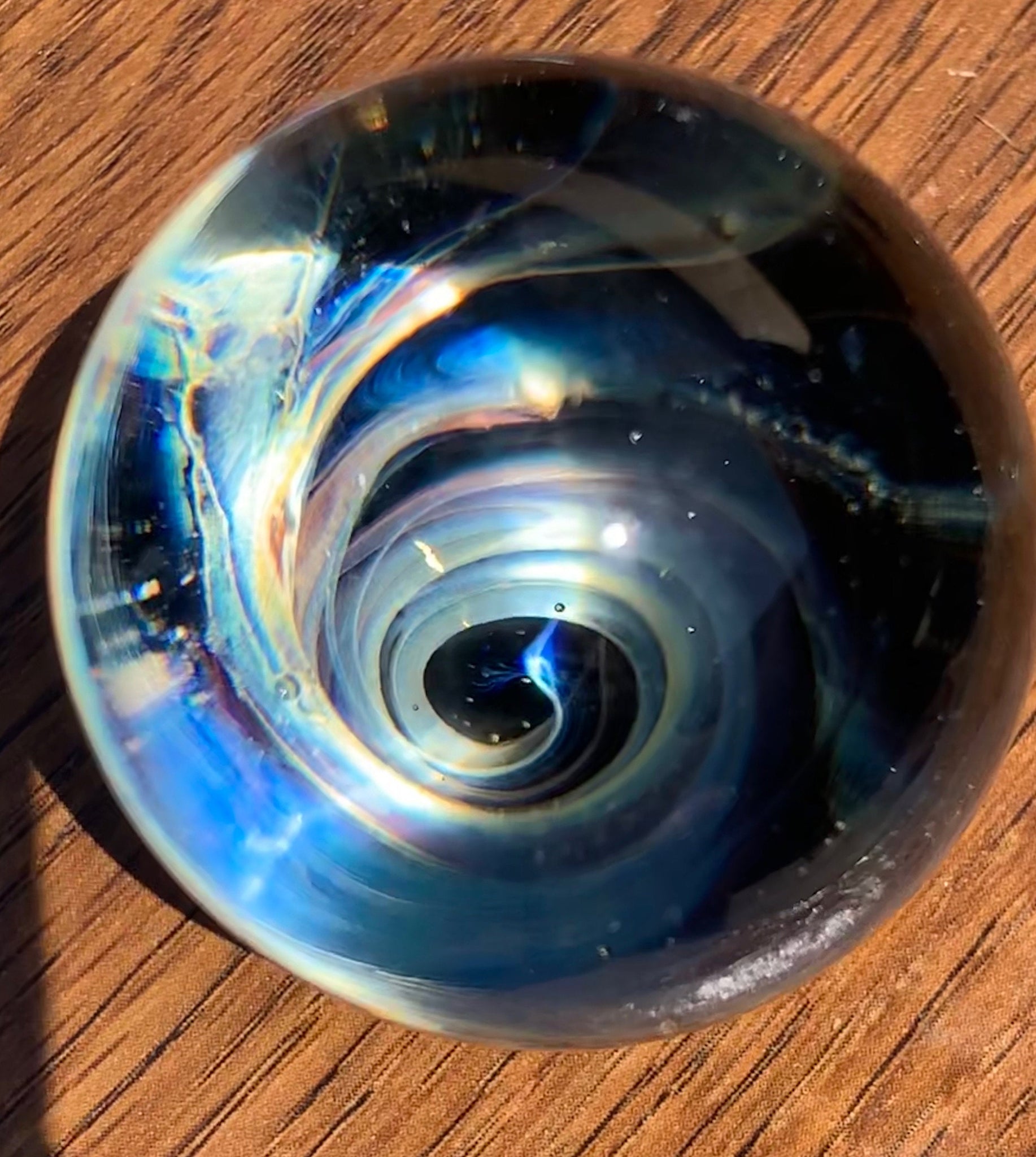 Beachcombers 4 Color Rotating Base for Glass Paperweights 3.5 x 3.5 x 1.75  Inch