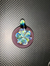 Load image into Gallery viewer, Custom Glass Cremation Flower Pendant - Made to Order
